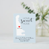 We hebben ons verplaatst | Home Sweet Home Delawar Aankondigingskaart (Staand voorkant)
