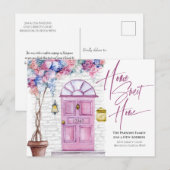 We hebben ons verplaatst - Home Sweet Home - Water Briefkaart (Voorkant / Achterkant)