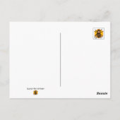 We hebben ons verplaatst ・  huis ・ Art Deco Layout Briefkaart (Achterkant)