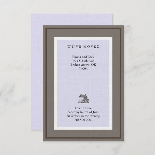 We hebben ons verplaatst kaart (Voorkant / Achterkant)