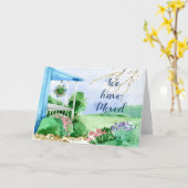 We hebben ons verplaatst kaart (Gele Bloem)