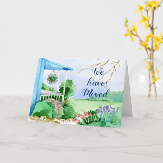 We hebben ons verplaatst kaart (Gele Bloem)