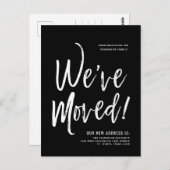 We hebben ons verplaatst | Minimale Briefkaart voo (Voorkant / Achterkant)