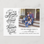 We hebben ons verplaatst | New House Number & Stre Aankondigingskaart (Voorkant)