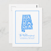 We hebben ons verplaatst | Nieuw adres | Alabama Briefkaart (Voorkant / Achterkant)