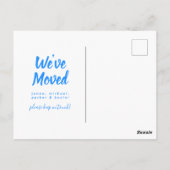 We hebben ons verplaatst | Nieuw adres | Alabama Briefkaart (Achterkant)