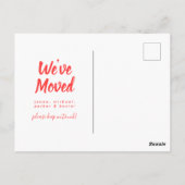 We hebben ons verplaatst | Nieuw adres | Arizona Briefkaart (Achterkant)