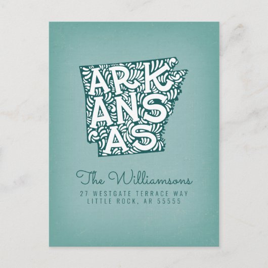 We hebben ons verplaatst | Nieuw adres | Arkansas Briefkaart (Voorkant)