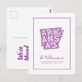 We hebben ons verplaatst | Nieuw adres | Arkansas Briefkaart (Voorkant / Achterkant)
