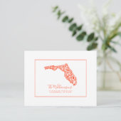 We hebben ons verplaatst | Nieuw adres | Florida Briefkaart (Staand voorkant)