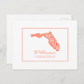 We hebben ons verplaatst | Nieuw adres | Florida Briefkaart (Voorkant / Achterkant)