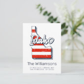 We hebben ons verplaatst | Nieuw adres | Idaho Briefkaart (Staand voorkant)