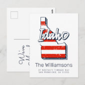 We hebben ons verplaatst | Nieuw adres | Idaho Briefkaart (Voorkant / Achterkant)