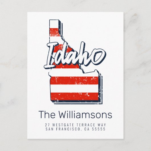 We hebben ons verplaatst | Nieuw adres | Idaho Briefkaart (Voorkant)