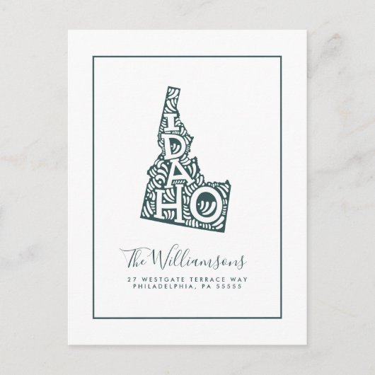 We hebben ons verplaatst | Nieuw adres | Idaho Briefkaart (Voorkant)