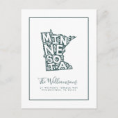 We hebben ons verplaatst | Nieuw adres | Minnesota Briefkaart (Voorkant)
