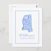 We hebben ons verplaatst | Nieuw adres | Mississip Briefkaart (Voorkant / Achterkant)