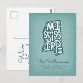 We hebben ons verplaatst | Nieuw adres | Mississip Briefkaart (Voorkant / Achterkant)