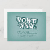 We hebben ons verplaatst | Nieuw adres | Montana Briefkaart (Voorkant / Achterkant)