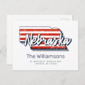 We hebben ons verplaatst | Nieuw adres | Nebraska Briefkaart (Voorkant / Achterkant)