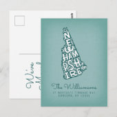 We hebben ons verplaatst | Nieuw adres | New Hamps Briefkaart (Voorkant / Achterkant)