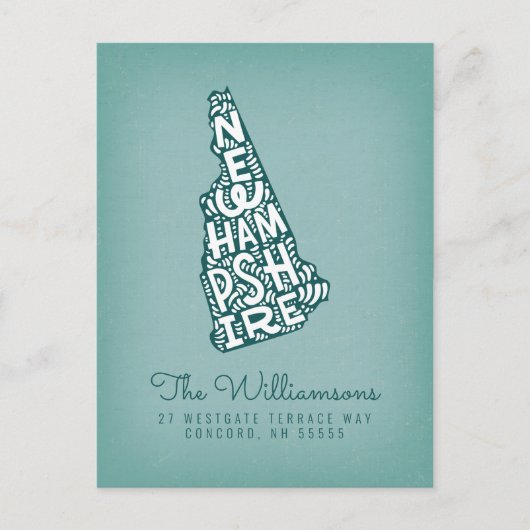 We hebben ons verplaatst | Nieuw adres | New Hamps Briefkaart (Voorkant)