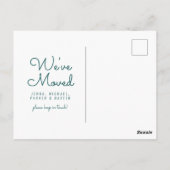 We hebben ons verplaatst | Nieuw adres | New Jerse Briefkaart (Achterkant)