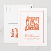 We hebben ons verplaatst | Nieuw adres | Nieuw-Mex Briefkaart (Voorkant / Achterkant)