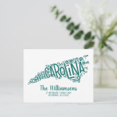 We hebben ons verplaatst | Nieuw adres | North Car Briefkaart (Staand voorkant)