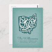 We hebben ons verplaatst | Nieuw adres | Ohio Briefkaart (Voorkant / Achterkant)