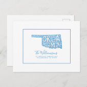 We hebben ons verplaatst | Nieuw adres | Oklahoma Briefkaart (Voorkant / Achterkant)