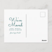 We hebben ons verplaatst | Nieuw adres | South Dak Briefkaart (Achterkant)