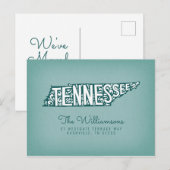 We hebben ons verplaatst | Nieuw adres | Tennessee Briefkaart (Voorkant / Achterkant)