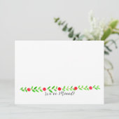 We hebben ons verplaatst/nieuw adres, waterverf ke kaart (Staand voorkant)