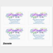 We hebben ons verplaatst/nieuw adres, waterverf ke rechthoekige sticker (Vel)