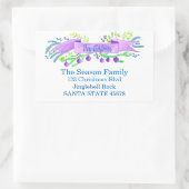 We hebben ons verplaatst/nieuw adres, waterverf ke rechthoekige sticker (Tas)