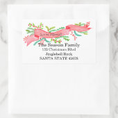 We hebben ons verplaatst/nieuw adres, waterverf ke rechthoekige sticker (Tas)