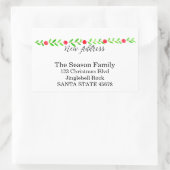 We hebben ons verplaatst/nieuw adres, waterverf ke rechthoekige sticker (Tas)