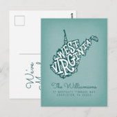 We hebben ons verplaatst | Nieuw adres | West Virg Briefkaart (Voorkant / Achterkant)