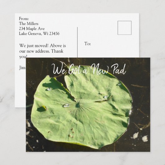 We hebben ons verplaatst | Nieuw startpunt | Nieuw Briefkaart (Voorkant / Achterkant)