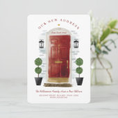 We hebben ons verplaatst - Nieuwe Adres Rode Water Aankondiging (Staand voorkant)