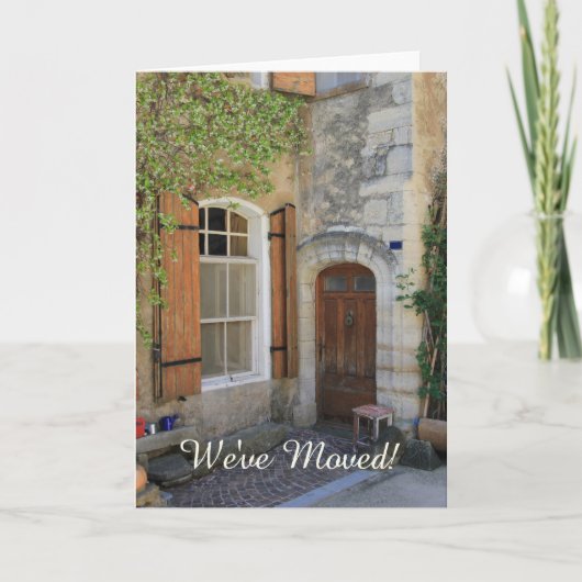 We hebben ons verplaatst - Nieuwe adresaankondigin Aankondiging (Voorkant)