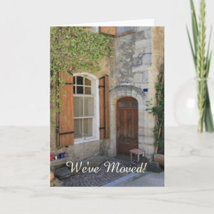 We hebben ons verplaatst - Nieuwe adresaankondigin Aankondiging