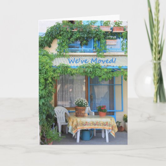We hebben ons verplaatst - Nieuwe adresaankondigin Aankondiging (Voorkant)