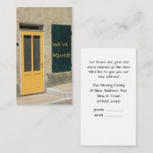 We hebben ons verplaatst - Nieuwe adresaankondigin Informatiekaartje (Voorkant / Achterkant)