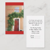 We hebben ons verplaatst - Nieuwe adresaankondigin Informatiekaartje (Voorkant / Achterkant)