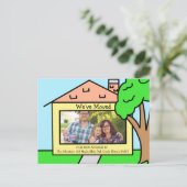 We hebben ons verplaatst | Nieuwe meldingen van ad Briefkaart (Staand voorkant)