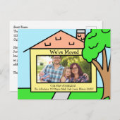 We hebben ons verplaatst | Nieuwe meldingen van ad Briefkaart (Voorkant / Achterkant)