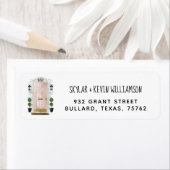 We hebben ons verplaatst - Nieuwe Waterverf Adres  Etiket (Insitu)