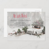 We hebben ons verplaatst, pingstructuur, auto, sne aankondigingskaart (Voorkant / Achterkant)